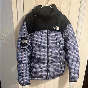 Supreme x The North Face Blue Black Puffer Jacket